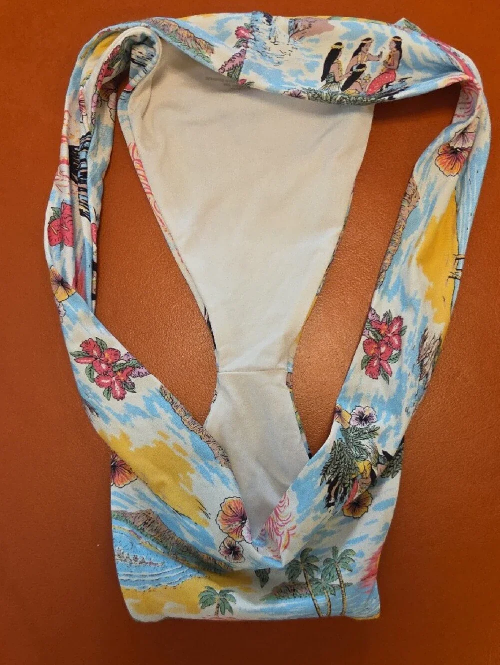 Frankie's Bikinis Bottom Hawaii Aloha Floral Volcano Size XL NWOT